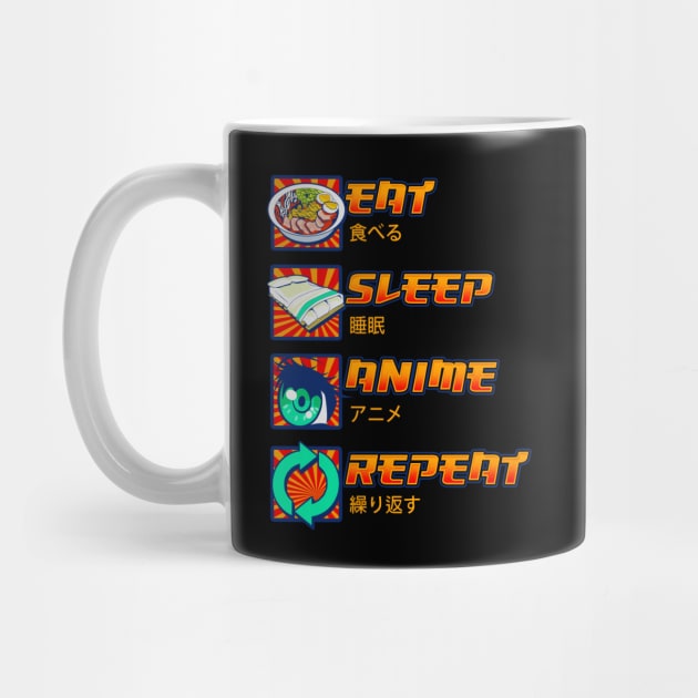 Eat Sleep Anime Repeat Cute Anime Obsessed by theperfectpresents